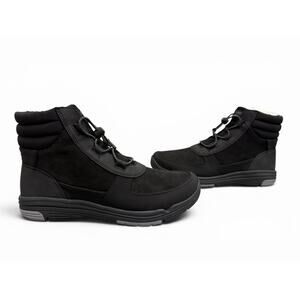 Ryka Amanda Hiking Boots Women’s Wide Size 8 Black Comfort Bungee Lace NIB